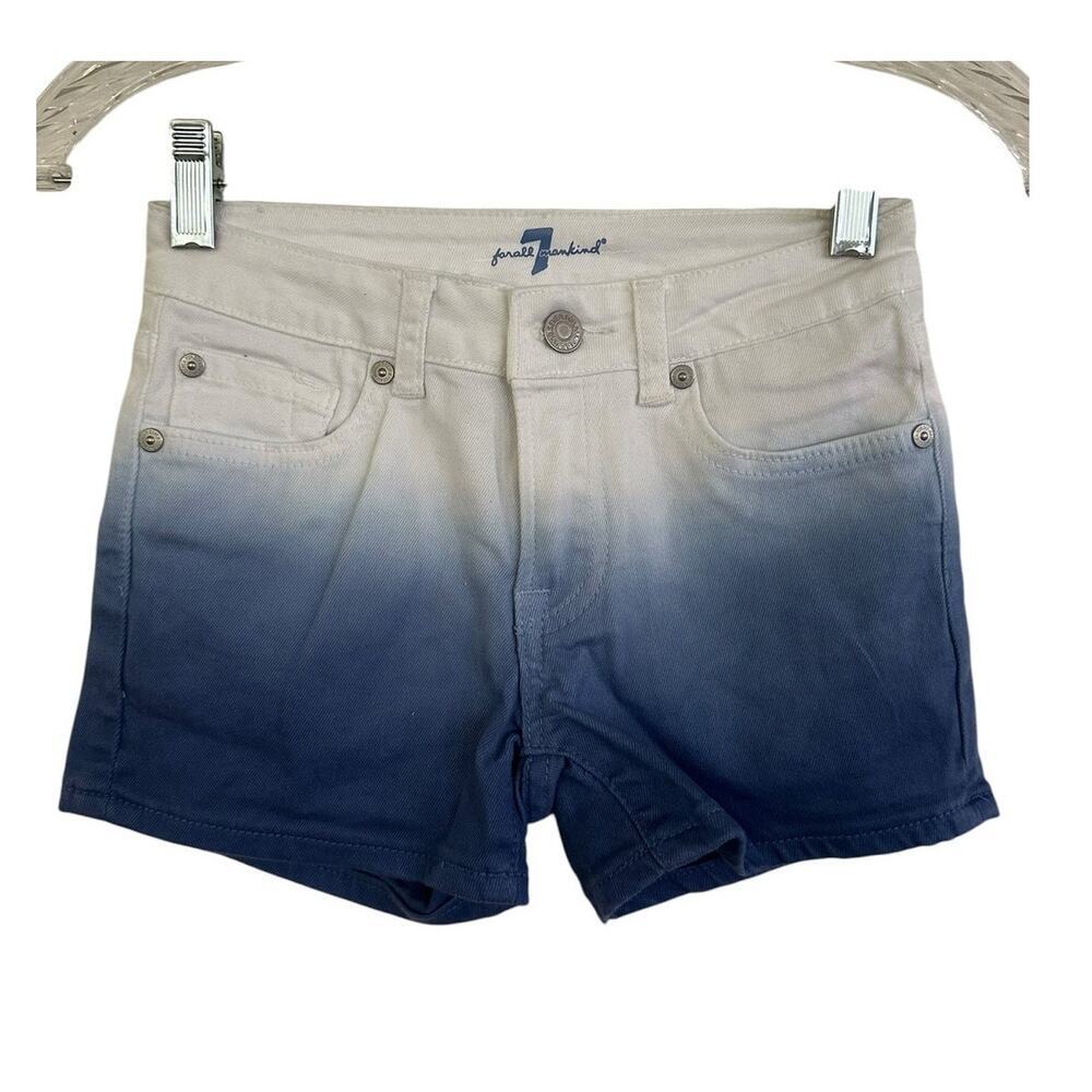 7 for all mankind Dip-dye jeans shorts girls size 10